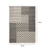 Geometric Pattern Polypropylene 5 x 2 Feet Machine Made Runners