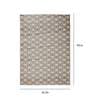 Geometric Pattern Polypropylene 5 x 2 Feet Machine Made Runners
