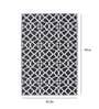 Geometric Pattern Polypropylene 5 x 2 Feet Machine Made Runners