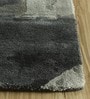 Grey Wool And Viscose Abstract 5  x 8  Feet Hand Tufted Carpet