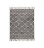 Grey Wool Geometric 5 x 8 Feet Hand Tufted Carpet