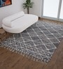 Geometric Pattern Wool Hand Tufted 9 ft x 12 ft Carpets