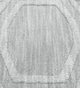 Grey Wool Geometrical 5  x 8  Feet Hand Woven Carpet