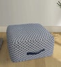 Geometric Pattern Woven Pouffe