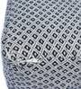 Geometric Pattern Woven Pouffe