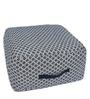Geometric Pattern Woven Pouffe