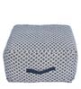 Geometric Pattern Woven Pouffe