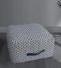 Geometric Pattern Woven Pouffe