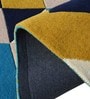 Multicolor Geometric Wool 4 ft x 6 ft Hand Tufted Carpet