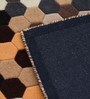 Brown Geometric Wool 4 ft x 6 ft Hand Tufted Carpet