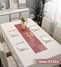 Geometric Peach (53 x12) PVC Table Runner