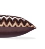 Brown Zig Zag Polyester 16 x 16 Inches Cushion Covers (Set of 5)