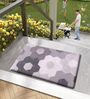 Geometric PVC 18x30 Inches Anti Skid Door Mat