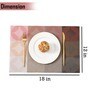 Geometric Red (18x12) PVC Table Placemat (Set of 6)