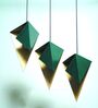 Geometric Unique Royal Green Hanging Light