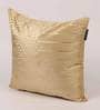 Beige Abstract Velvet 16 x 16 Inches Cushion Cover