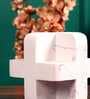 Geometric White Cube Resin Artefact