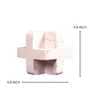 Geometric White Cube Resin Artefact