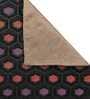 Geometrical (72x12) Black Chenille Jacquard Table Runner