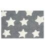 Grey Abstract  Cotton 24x16 Inches AntiSkid Bath Mat