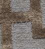 Grey Wool And Viscose Abstract 4 x 6 Feet Hand Tufted Carpet