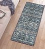 Multicolor Polyester 24 x 60 Inches Machine Made Floor Runner