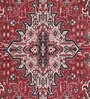 Red Persian Polyester 3 ft x 5 ft Machine Made Carpet