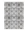 Grey Abstract Polyester 3 ft x 5 ft Machine Made Carpet