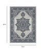 Grey Persian Polyester 3 ft x 5 ft Machine Made Carpet