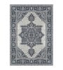 Grey Persian Polyester 3 ft x 5 ft Machine Made Carpet
