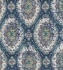 Blue Persian Polyester 3 ft x 5 ft Machine Made Carpet