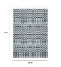 Grey Geometric Polyester 5 ft x 7 ft Machine Made Carpet