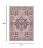 Red Persian Polyester 5 ft x 7 ft Machine Made Carpet