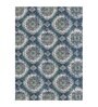 Blue Persian Polyester 5 ft x 7 ft Machine Made Carpet