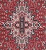 Red Persian Polyester 5 ft x 7 ft Machine Made Carpet