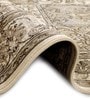 Beige Persian Viscose 3 ft x 5 ft Machine Made Carpet