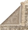 Beige Persian Viscose 3 ft x 5 ft Machine Made Carpet