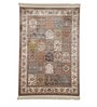 Brown Persian Viscose 3 ft x 5 ft Machine Made Carpet