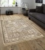 Beige Persian Viscose 3 ft x 5 ft Machine Made Carpet