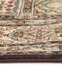 Brown Persian Viscose 3 ft x 5 ft Machine Made Carpet
