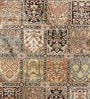 Multicolor Persian Viscose 4 ft x 6 ft Machine Made Carpet