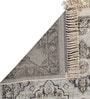 Grey Persian Viscose 4 ft x 6 ft Machine Made Carpet