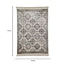 Grey Persian Viscose 4 ft x 6 ft Machine Made Carpet