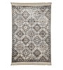 Grey Persian Viscose 4 ft x 6 ft Machine Made Carpet