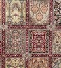 Maroon Viscose Vintage 4  x 6  Feet Machine Made Carpet