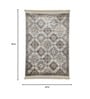 Grey Persian Viscose 5 ft x 7 ft Machine Made Carpet