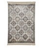 Grey Persian Viscose 5 ft x 7 ft Machine Made Carpet