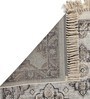 Grey Persian Viscose 5 ft x 7 ft Machine Made Carpet