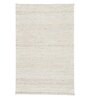 White Wool & Jute Geometrical 8 x 10 Feet Hand Woven Carpet