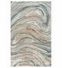 Grey Wool And Viscose Abstract 8 x 11 Feet Hand Tufted Carpet